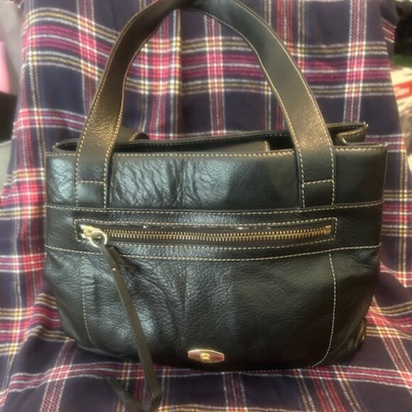 Etienne Aigner Black Leather shoulder bag - Picture 1 of 14